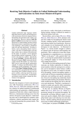 Resolving Task Objective Conflicts in Unified Multimodal Understanding and Generation via Task-Aware Mixture-of-Experts