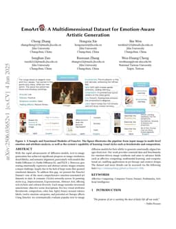 EmoArt: A Multidimensional Dataset for Emotion-Aware Artistic Generation