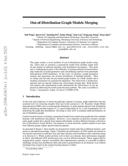 Out-of-Distribution Graph Models Merging