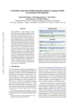 ClozeMath: Improving Mathematical Reasoning in Language Models by Learning to Fill Equations