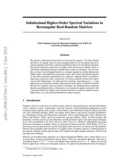 Higher-Order Singular-Value Derivatives of Rectangular Real Matrices