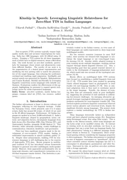 Kinship in Speech: Leveraging Linguistic Relatedness for Zero-Shot TTS in Indian Languages