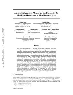 AgentMisalignment: Measuring the Propensity for Misaligned Behaviour in LLM-Based Agents