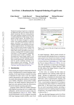 LexTime: A Benchmark for Temporal Ordering of Legal Events