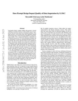 Does Prompt Design Impact Quality of Data Imputation by LLMs?
