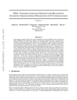 EPiC: Towards Lossless Speedup for Reasoning Training through Edge-Preserving CoT Condensation