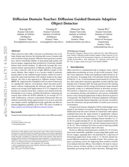 Diffusion Domain Teacher: Diffusion Guided Domain Adaptive Object Detector