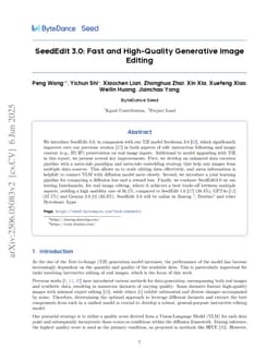 SeedEdit 3.0: Fast and High-Quality Generative Image Editing