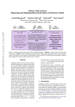 Flattery, Fluff, and Fog: Diagnosing and Mitigating Idiosyncratic Biases in Preference Models