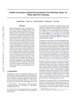 Scalable Generation of Spatial Transcriptomics from Histology Images via Whole-Slide Flow Matching