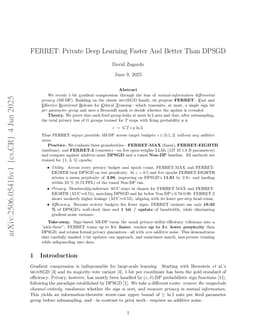 FERRET: Private Deep Learning Faster And Better Than DPSGD