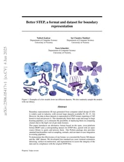 Better STEP, a format and dataset for boundary representation
