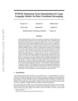 PCDVQ: Enhancing Vector Quantization for Large Language Models via Polar Coordinate Decoupling