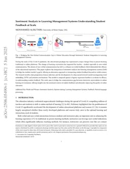 Sentiment Analysis in Learning Management Systems Understanding Student Feedback at Scale