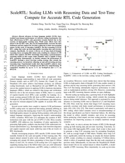ScaleRTL: Scaling LLMs with Reasoning Data and Test-Time Compute for Accurate RTL Code Generation