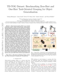 TD-TOG Dataset: Benchmarking Zero-Shot and One-Shot Task-Oriented Grasping for Object Generalization