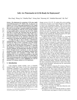 SoK: Are Watermarks in LLMs Ready for Deployment?