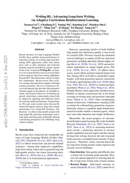 Writing-RL: Advancing Long-form Writing via Adaptive Curriculum Reinforcement Learning