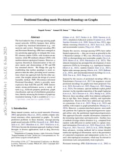 Positional Encoding meets Persistent Homology on Graphs
