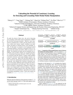 Unleashing the Potential of Consistency Learning for Detecting and Grounding Multi-Modal Media Manipulation