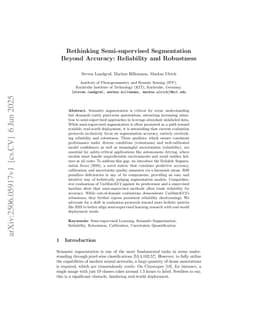 Rethinking Semi-supervised Segmentation Beyond Accuracy: Reliability and Robustness