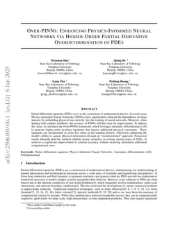 Over-PINNs: Enhancing Physics-Informed Neural Networks via Higher-Order Partial Derivative Overdetermination of PDEs