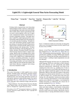 LightGTS: A Lightweight General Time Series Forecasting Model