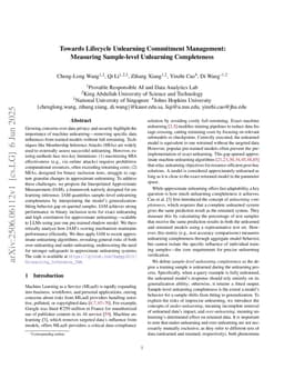 Towards Lifecycle Unlearning Commitment Management: Measuring Sample-level Unlearning Completeness