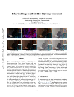 Bidirectional Image-Event Guided Low-Light Image Enhancement