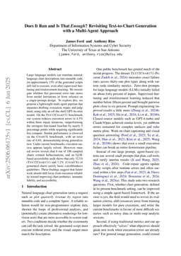 Does It Run and Is That Enough? Revisiting Text-to-Chart Generation with a Multi-Agent Approach