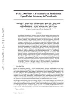 PuzzleWorld: A Benchmark for Multimodal, Open-Ended Reasoning in Puzzlehunts
