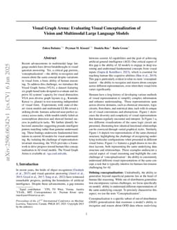 Visual Graph Arena: Evaluating Visual Conceptualization of Vision and Multimodal Large Language Models
