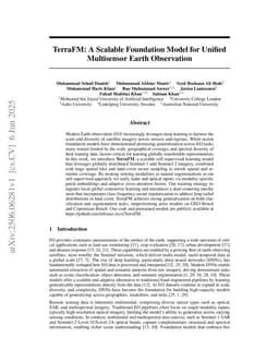 TerraFM: A Scalable Foundation Model for Unified Multisensor Earth Observation