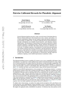 Pairwise Calibrated Rewards for Pluralistic Alignment