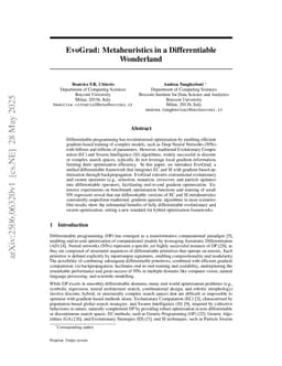EvoGrad: Metaheuristics in a Differentiable Wonderland