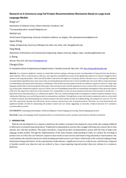 Research on E-Commerce Long-Tail Product Recommendation Mechanism Based on Large-Scale Language Models