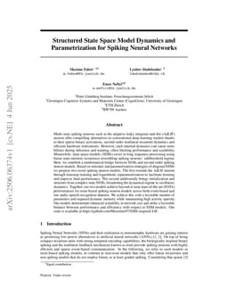 Structured State Space Model Dynamics and Parametrization for Spiking Neural Networks