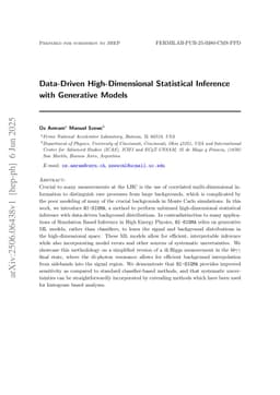 Data-Driven High-Dimensional Statistical Inference with Generative Models