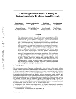 Alternating Gradient Flows: A Theory of Feature Learning in Two-layer Neural Networks
