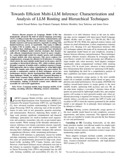 Towards Efficient Multi-LLM Inference: Characterization and Analysis of LLM Routing and Hierarchical Techniques