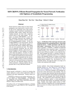 SDP-CROWN: Efficient Bound Propagation for Neural Network Verification with Tightness of Semidefinite Programming