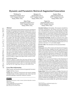 Dynamic and Parametric Retrieval-Augmented Generation