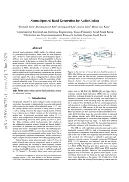 Neural Spectral Band Generation for Audio Coding