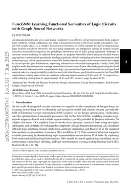FuncGNN: Learning Functional Semantics of Logic Circuits with Graph Neural Networks