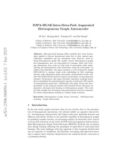 IMPA-HGAE:Intra-Meta-Path Augmented Heterogeneous Graph Autoencoder