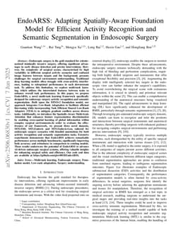 EndoARSS: Adapting Spatially-Aware Foundation Model for Efficient Activity Recognition and Semantic Segmentation in Endoscopic Surgery