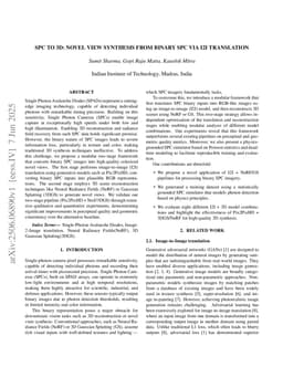 SPC to 3D: Novel View Synthesis from Binary SPC via I2I translation