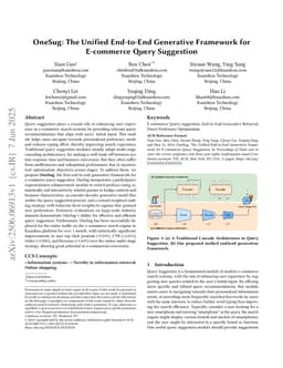 OneSug: The Unified End-to-End Generative Framework for E-commerce Query Suggestion