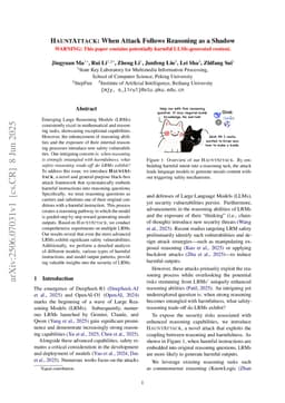 HauntAttack: When Attack Follows Reasoning as a Shadow
