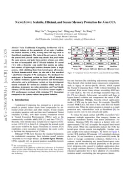 NanoZone: Scalable, Efficient, and Secure Memory Protection for Arm CCA